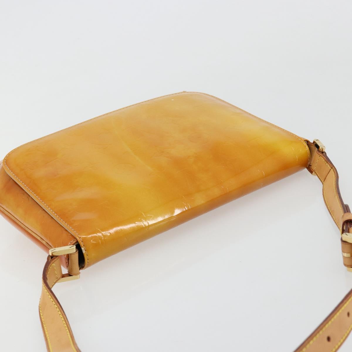 LOUIS VUITTON Monogram Vernis Thompson Street Bag Beige M91301 LV Auth 182002