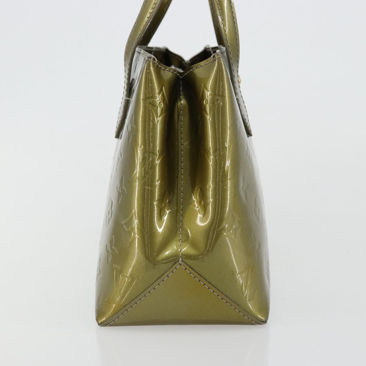 LOUIS VUITTON Monogram Vernis Wilshire PM Hand Bag Veil bronze LV Auth 182003