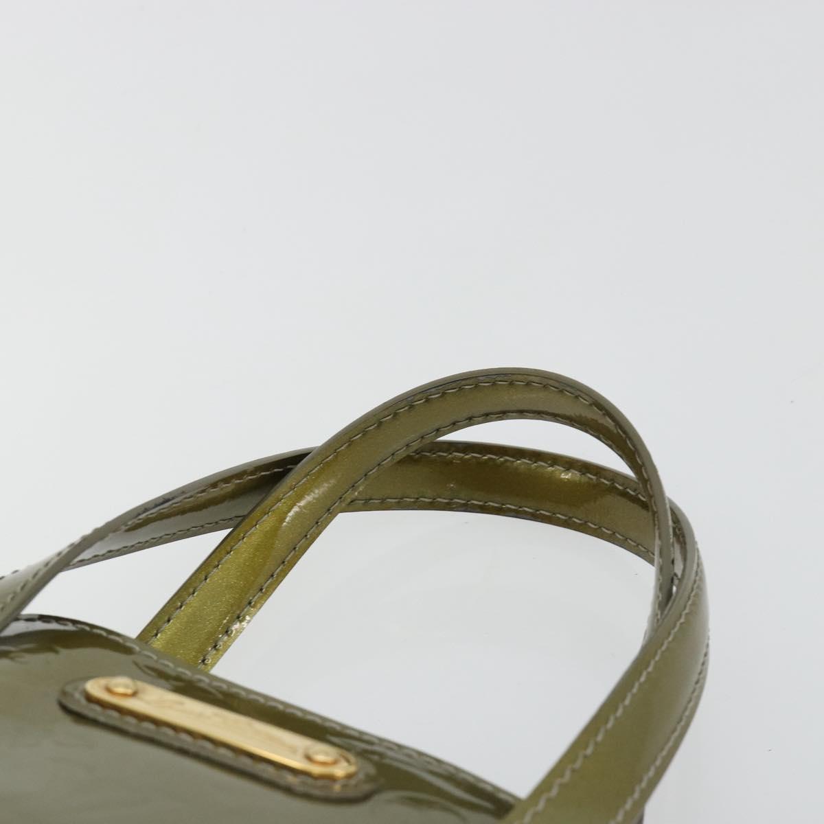 LOUIS VUITTON Monogram Vernis Wilshire PM Hand Bag Veil bronze LV Auth 182003