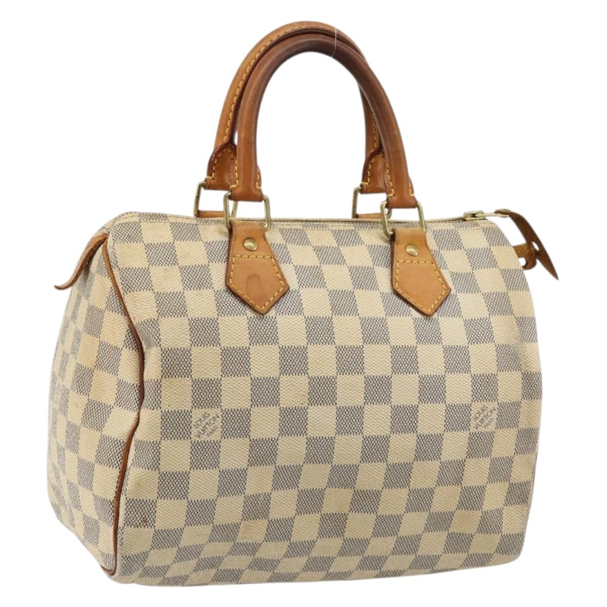 LOUIS VUITTON Damier Azur Speedy 25 Hand Bag N41534 LV Auth 182004