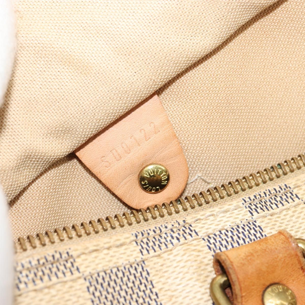 LOUIS VUITTON Damier Azur Speedy 25 Hand Bag N41534 LV Auth 182004