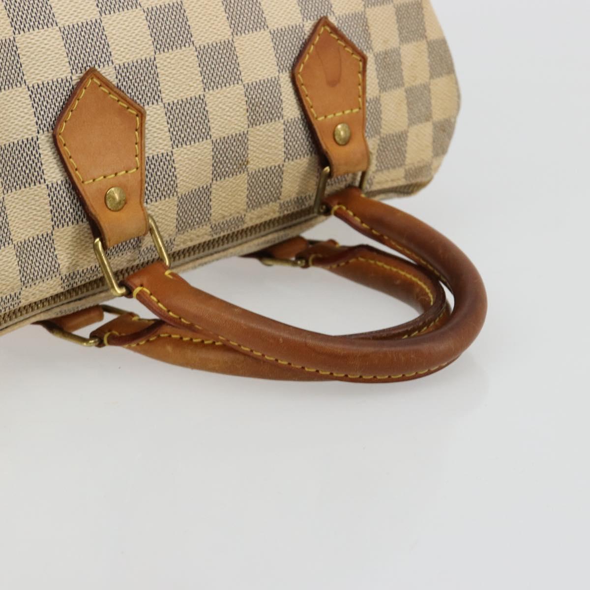 LOUIS VUITTON Damier Azur Speedy 25 Hand Bag N41534 LV Auth 182004