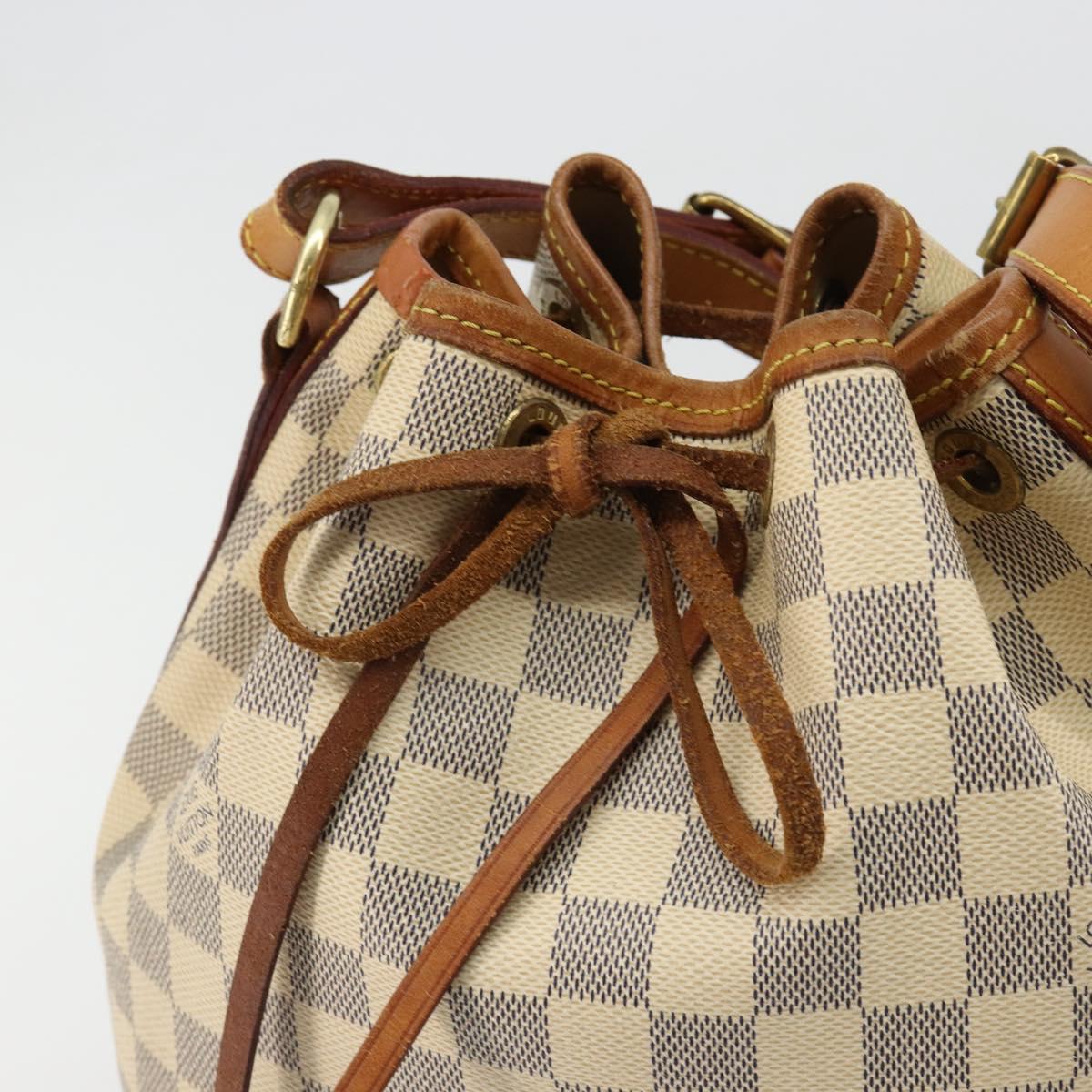 LOUIS VUITTON Damier Azur Noe BB Shoulder Bag N41220 LV Auth 182005