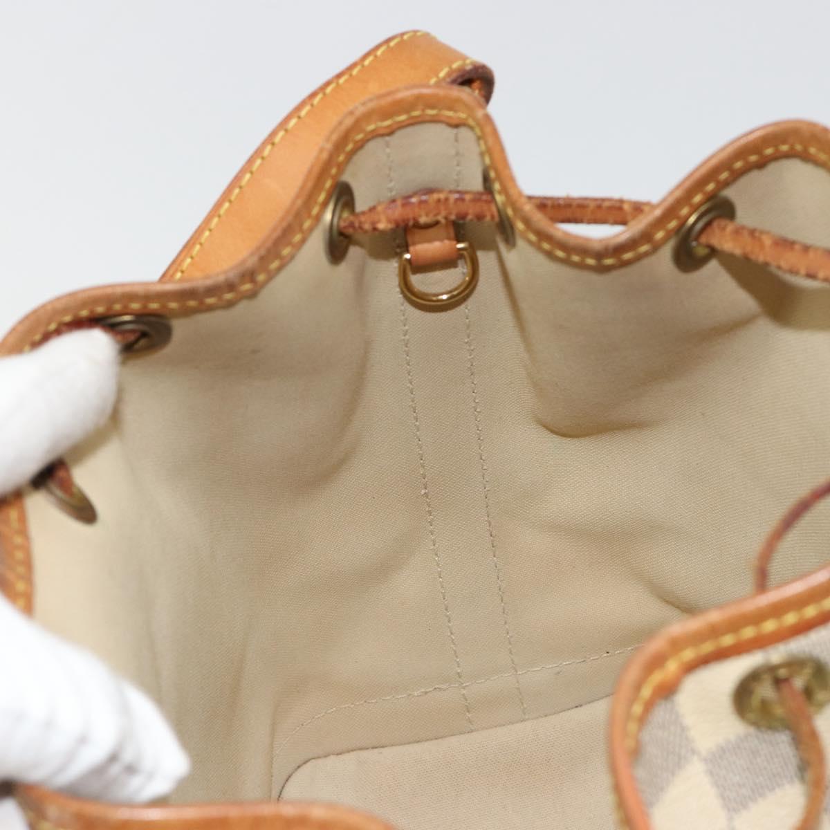 LOUIS VUITTON Damier Azur Noe BB Shoulder Bag N41220 LV Auth 182005