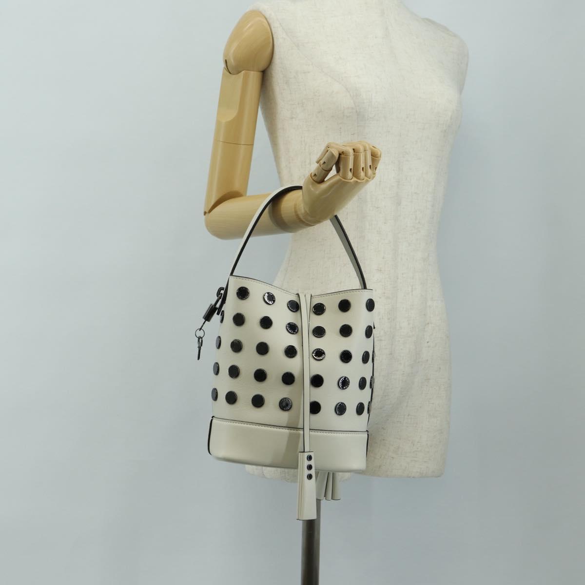 LOUIS VUITTON Odas Shoulder Bag Calf Skin White M94563 LV Auth 182007SAM