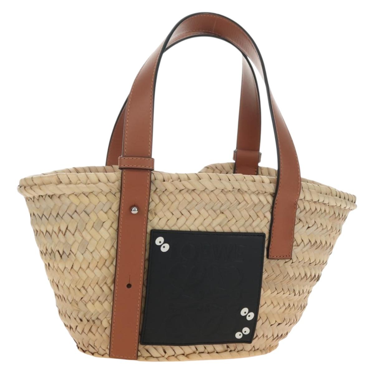 LOEWE Studio Ghibli Collaboration Hand Bag Raffia Beige Auth 182023SM