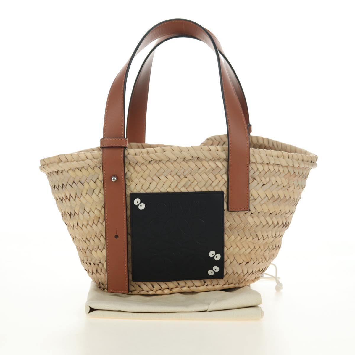LOEWE Studio Ghibli Collaboration Hand Bag Raffia Beige Auth 182023SM
