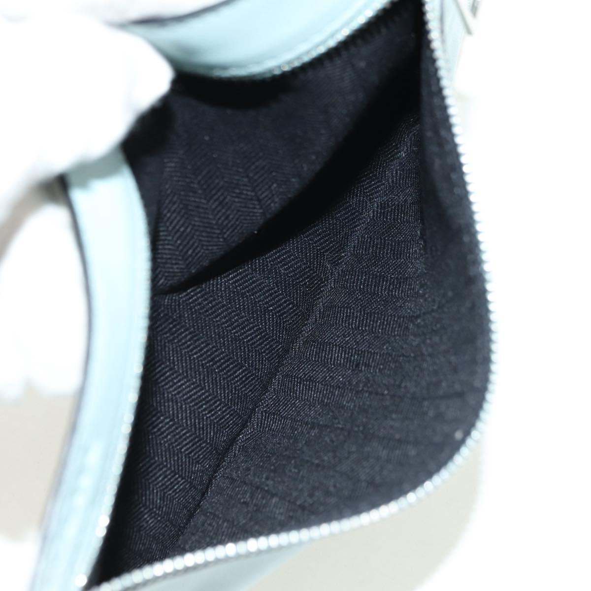 LOEWE Hammock Medium Hand Bag Leather 2way Light Blue Silver Auth 182026V