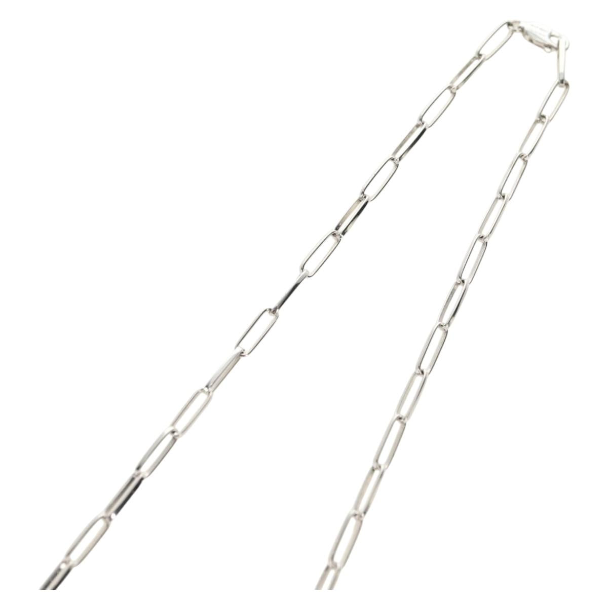 CELINE Necklace metal Silver Auth 182048M