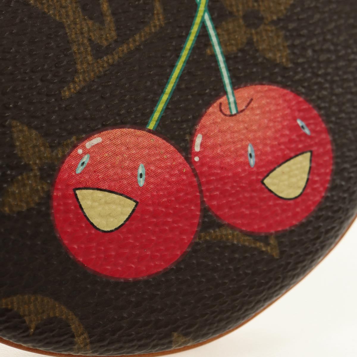 LOUIS VUITTON Monogram Cherry Porte Monnaie Ron Coin Purse M95043 Auth 182052V