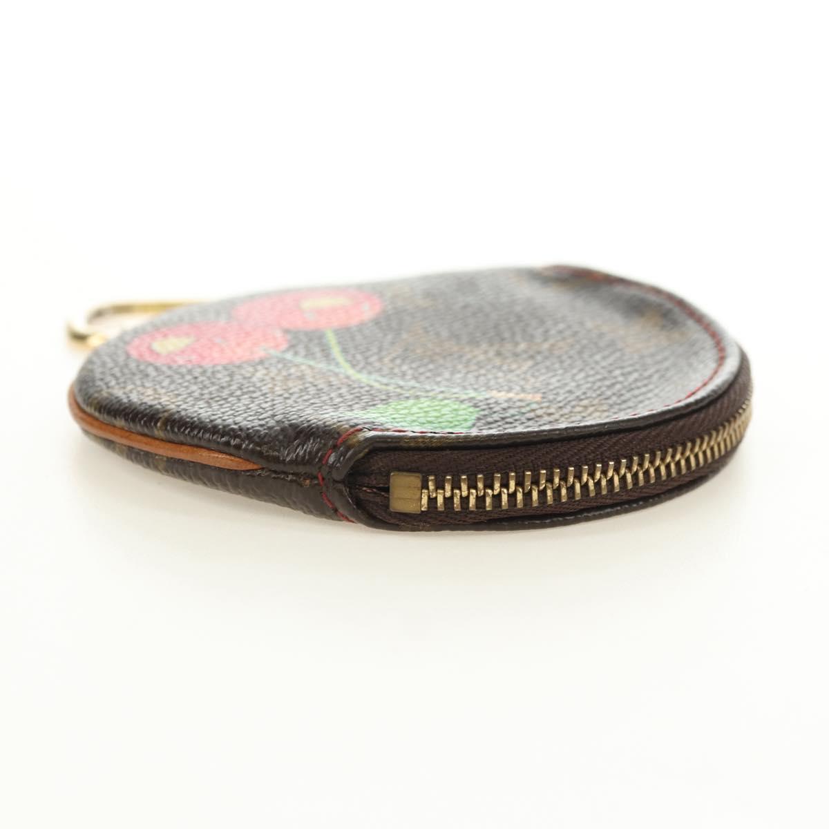 LOUIS VUITTON Monogram Cherry Porte Monnaie Ron Coin Purse M95043 Auth 182052V