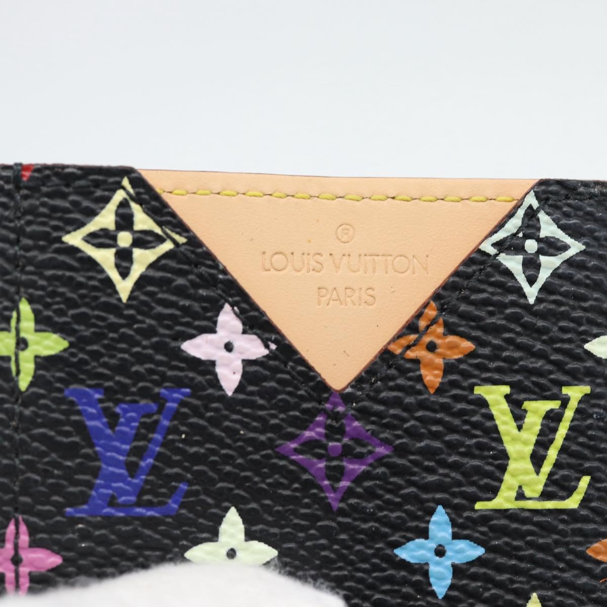 LOUIS VUITTON Monogram Multicolor Etui Miroir Mirror Black M92651 Auth 182055A