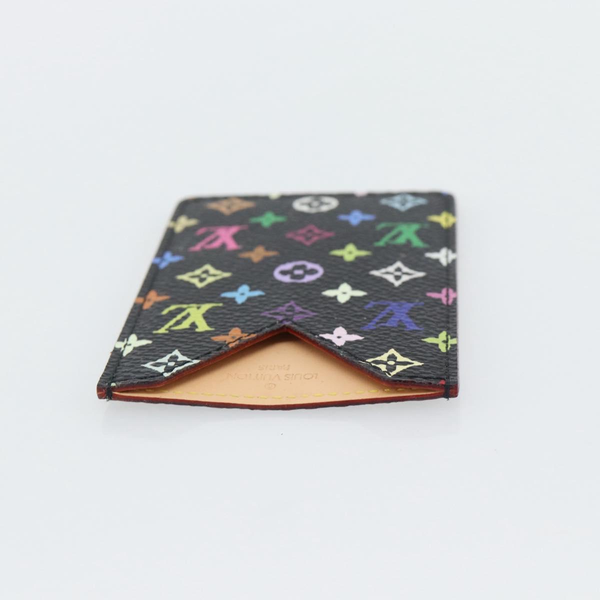 LOUIS VUITTON Monogram Multicolor Etui Miroir Mirror Black M92651 Auth 182055A