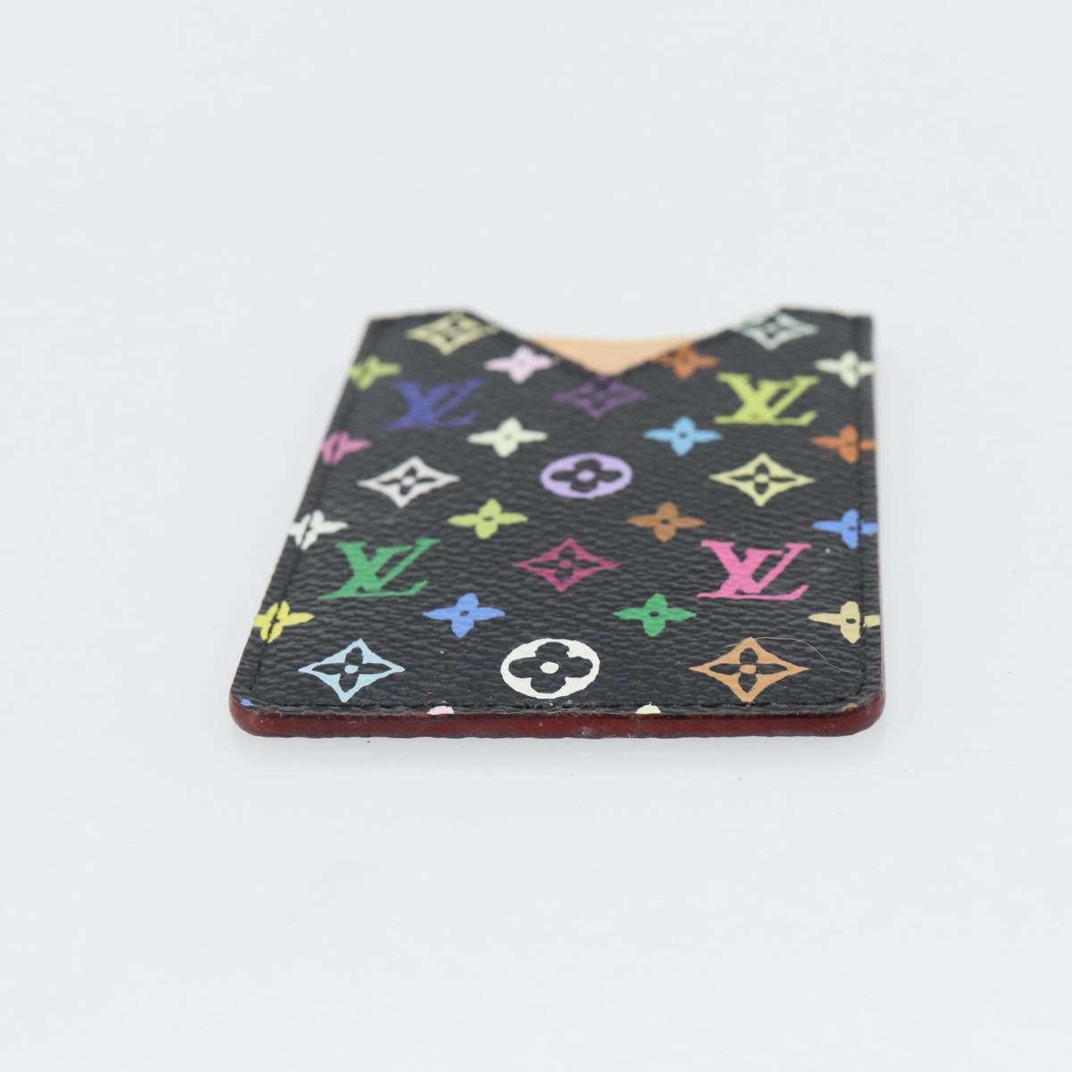 LOUIS VUITTON Monogram Multicolor Etui Miroir Mirror Black M92651 Auth 182055A