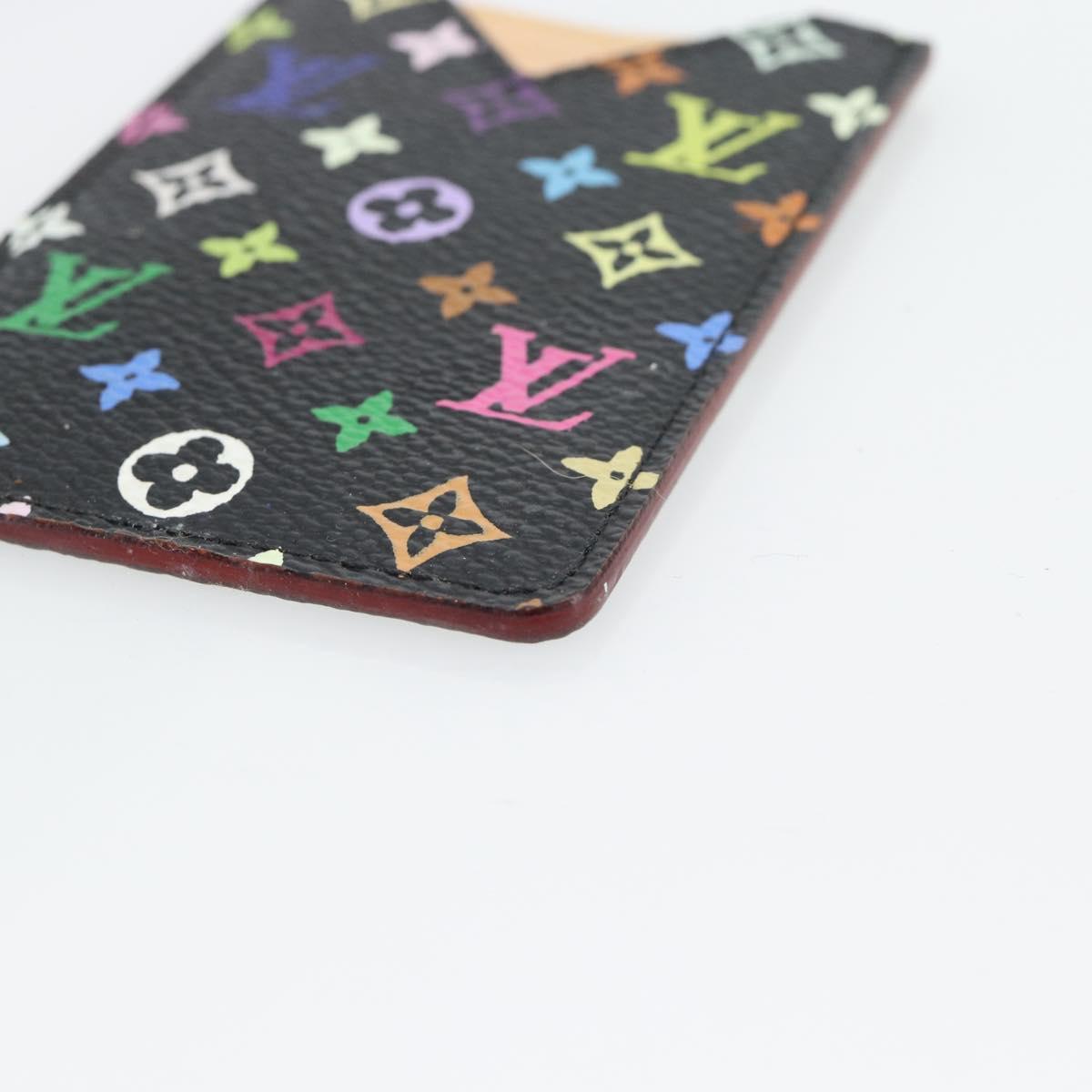 LOUIS VUITTON Monogram Multicolor Etui Miroir Mirror Black M92651 Auth 182055A