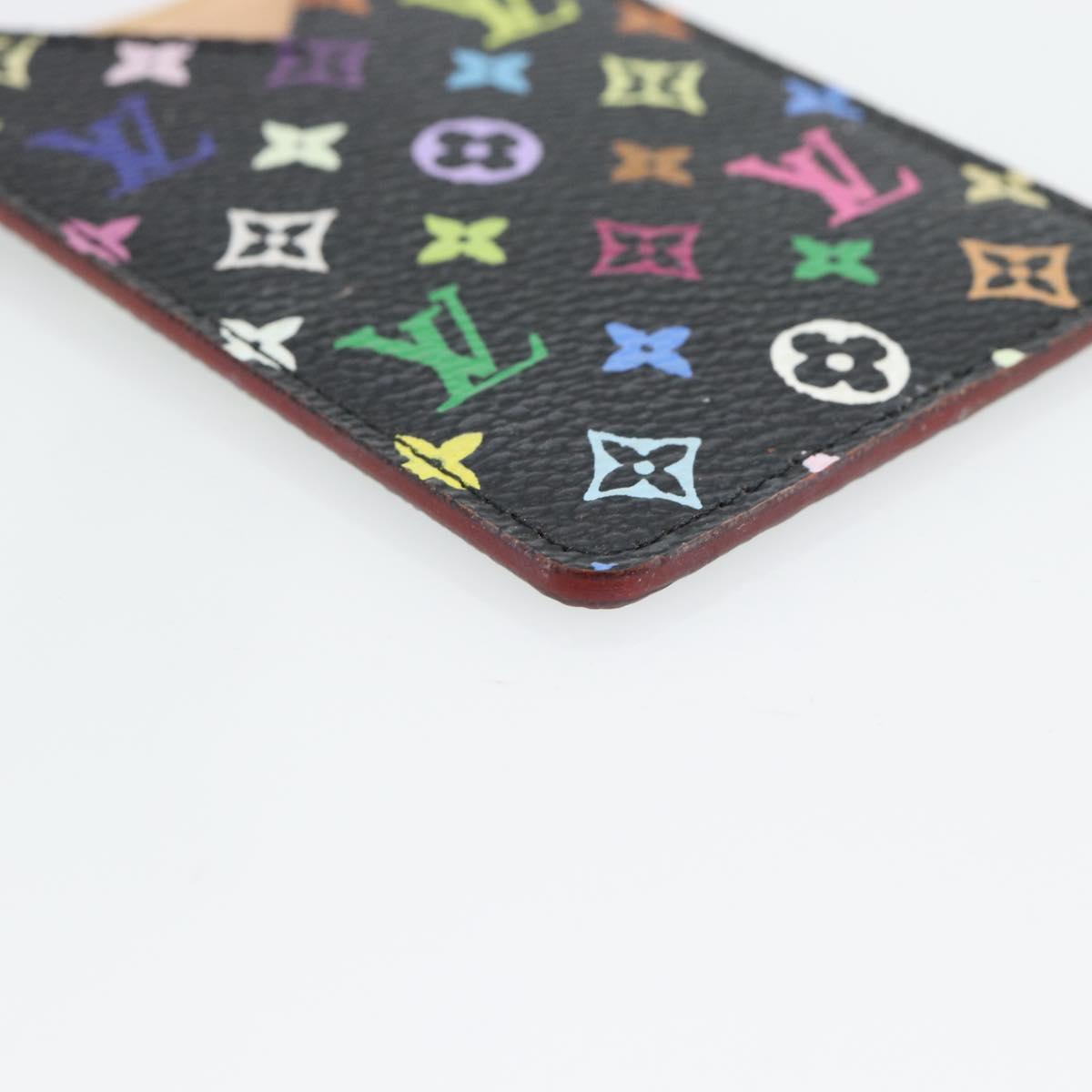 LOUIS VUITTON Monogram Multicolor Etui Miroir Mirror Black M92651 Auth 182055A