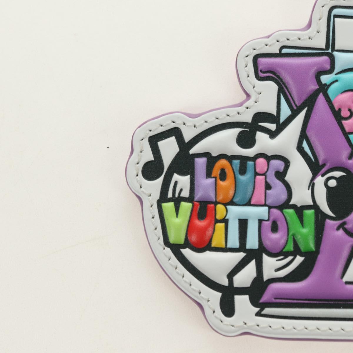 LOUIS VUITTON Monogram Comics Key Holder Purple MP3456 LV Auth 182056M