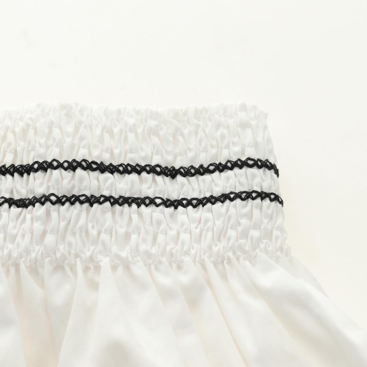 Miu Miu Skirt Cotton White Auth 182059M