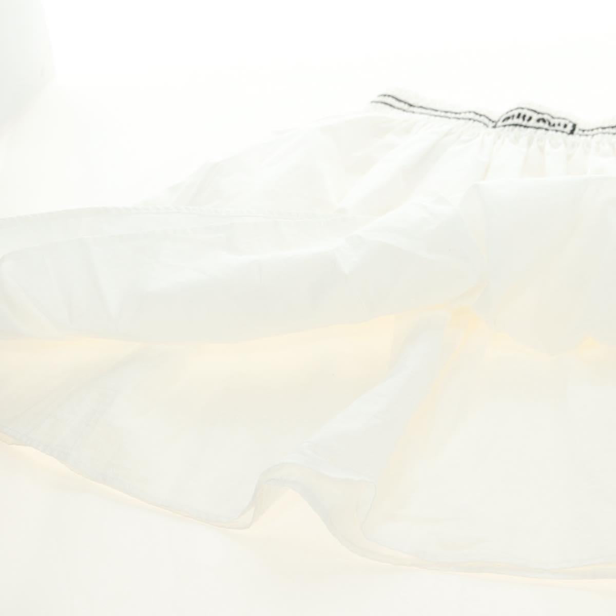 Miu Miu Skirt Cotton White Auth 182059M