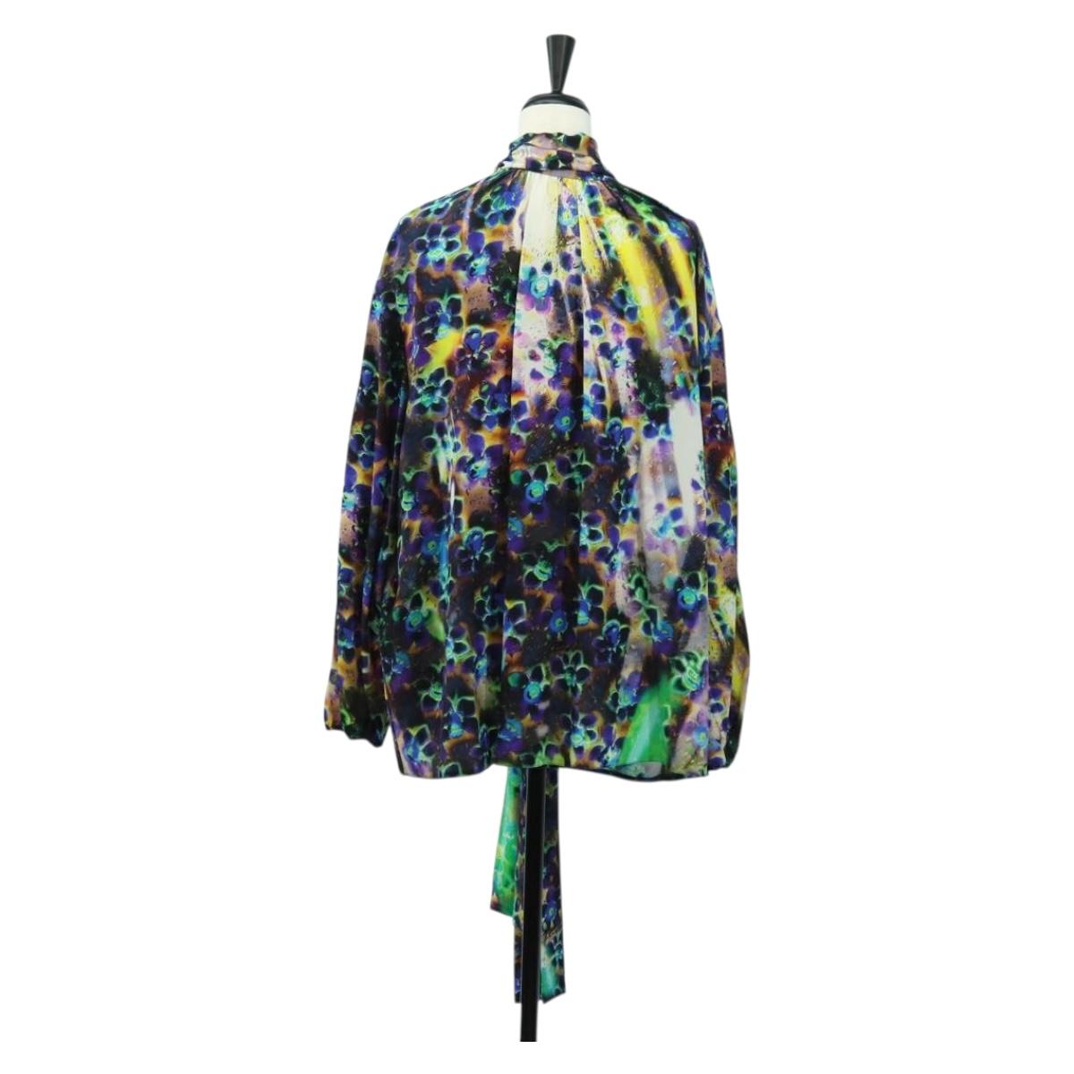 PRADA Blouse Silk Green Auth 182061M