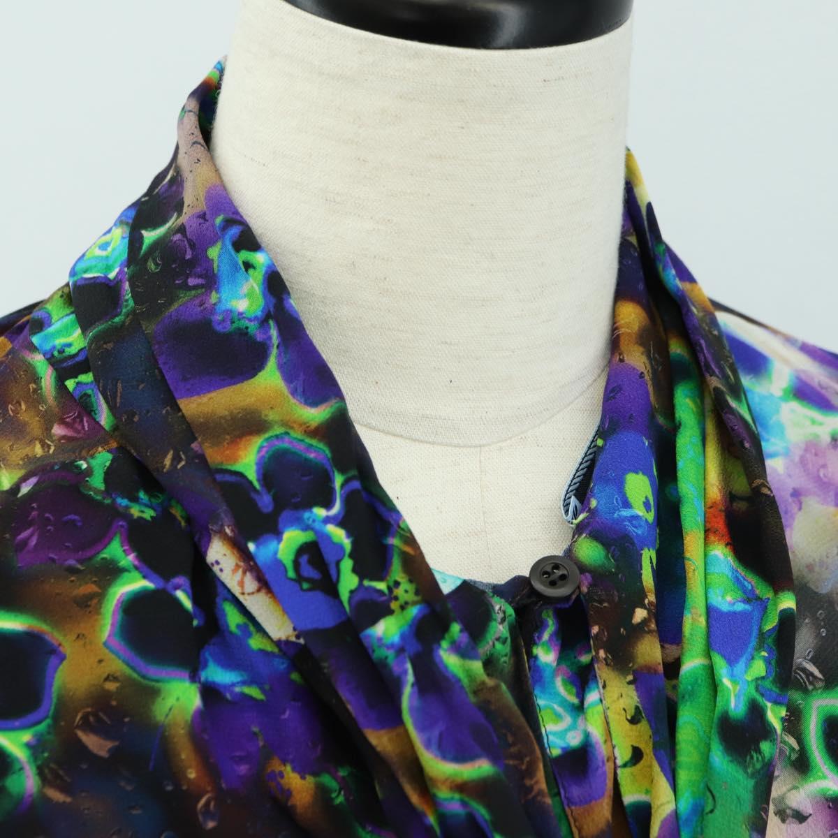 PRADA Blouse Silk Green Auth 182061M