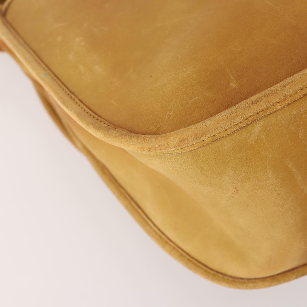 Coach Shoulder Bag Leather 2way Beige Auth 182094