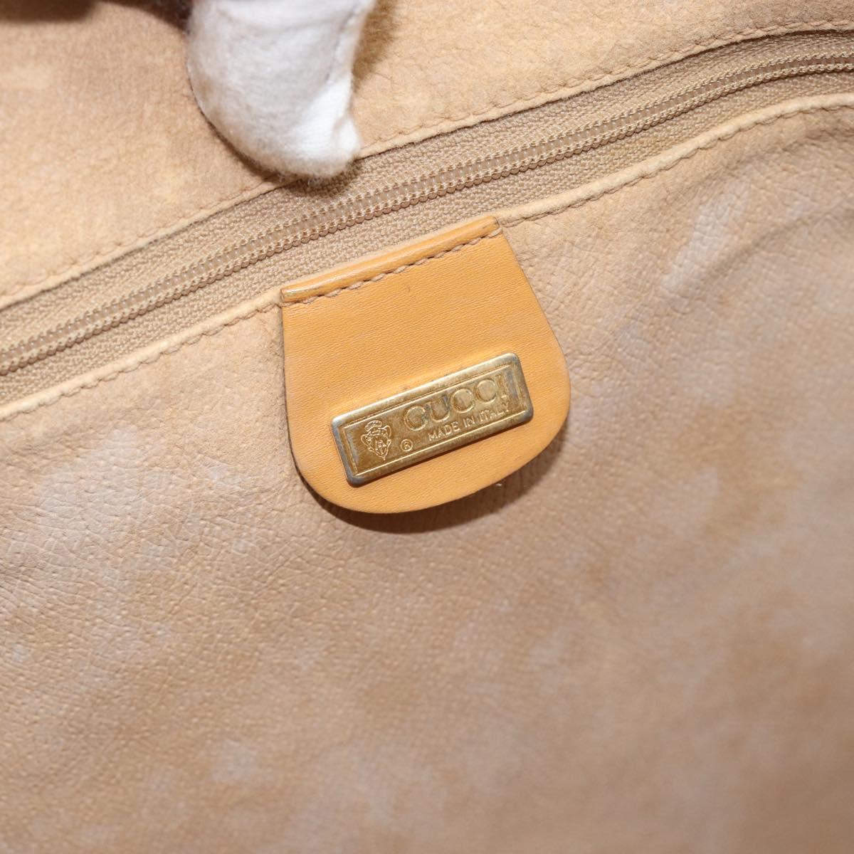 GUCCI Micro GG Supreme Tote Bag PVC Beige Gold 002 115 0135 Auth 182123