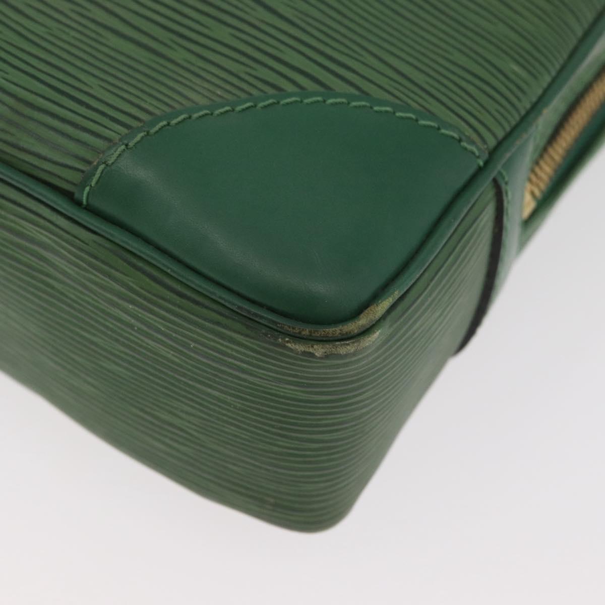 LOUIS VUITTON Epi Porte Documents Voyage Business Bag Green M54474 Auth 182153