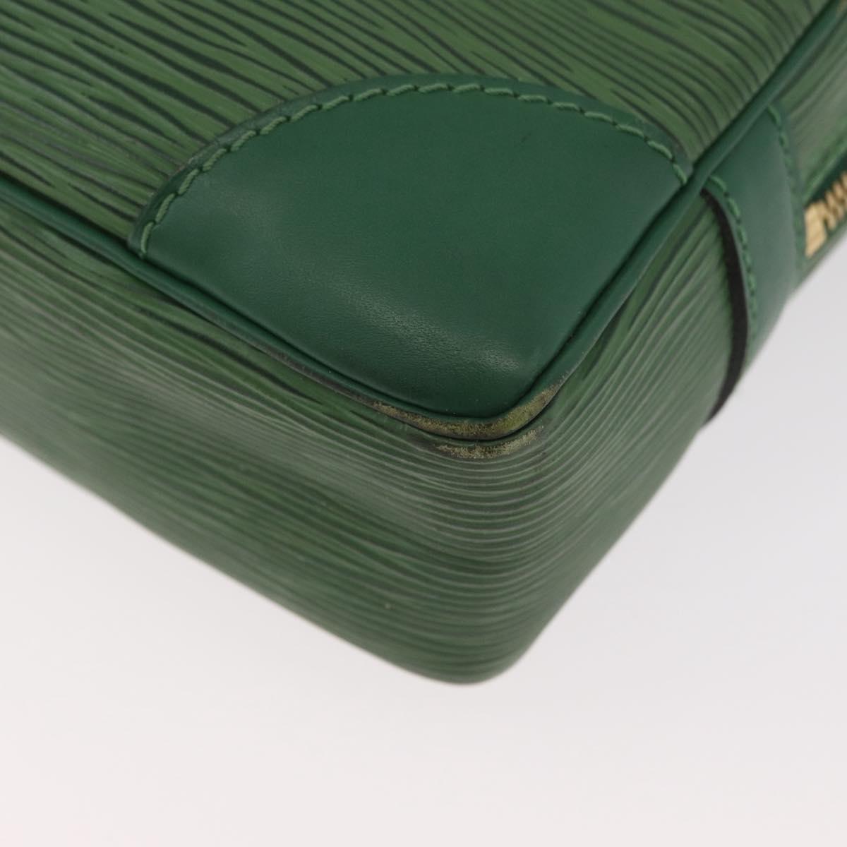 LOUIS VUITTON Epi Porte Documents Voyage Business Bag Green M54474 Auth 182153