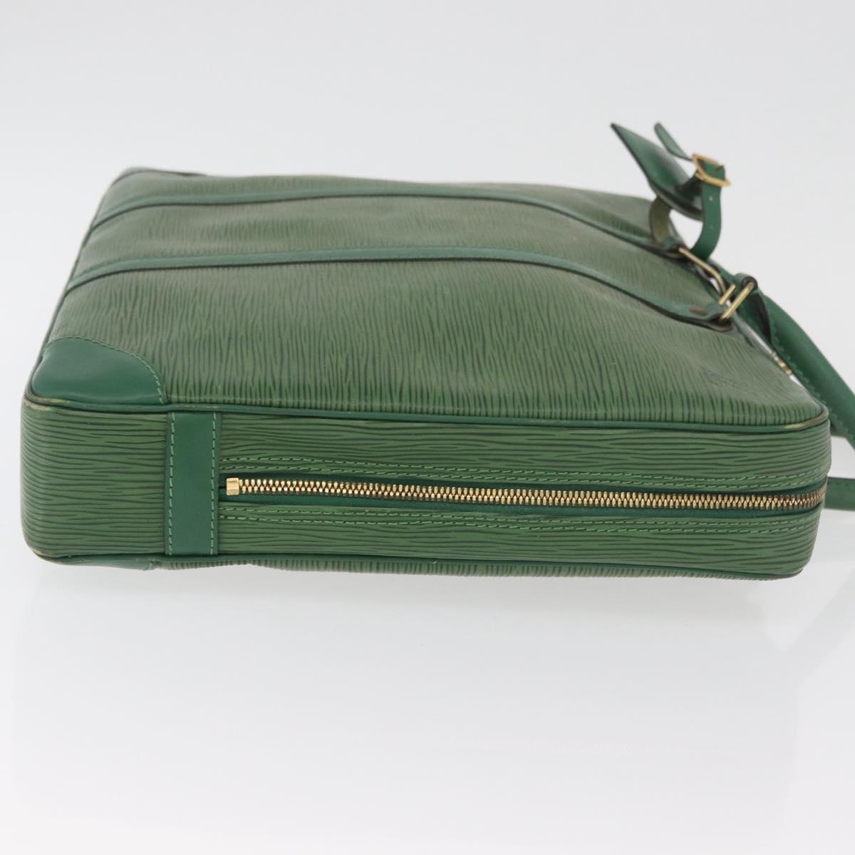 LOUIS VUITTON Epi Porte Documents Voyage Business Bag Green M54474 Auth 182153