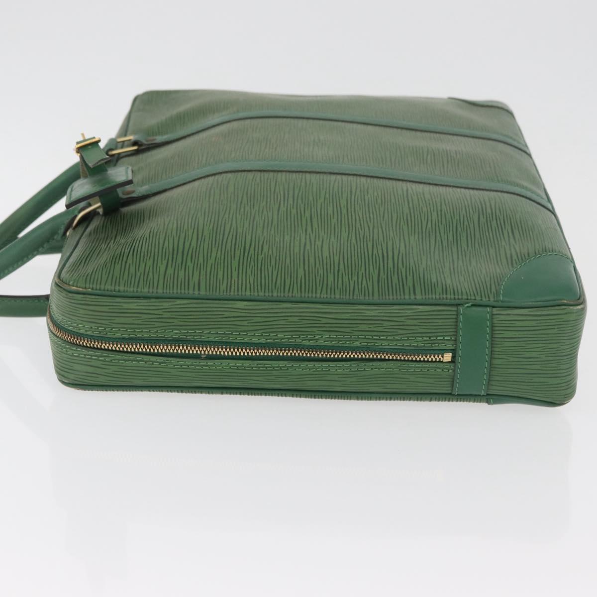 LOUIS VUITTON Epi Porte Documents Voyage Business Bag Green M54474 Auth 182153
