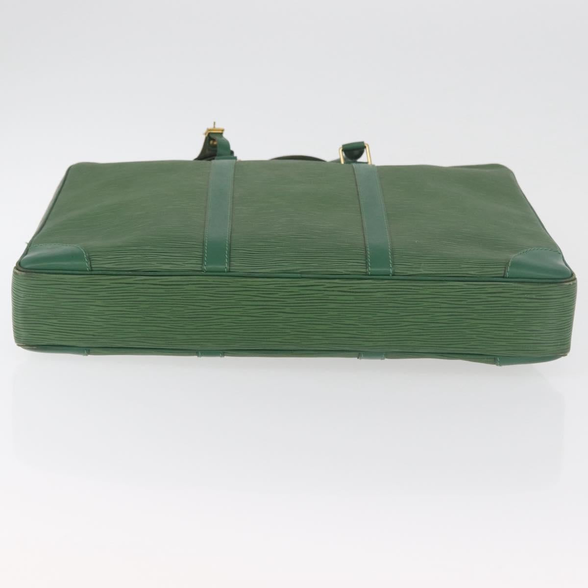 LOUIS VUITTON Epi Porte Documents Voyage Business Bag Green M54474 Auth 182153