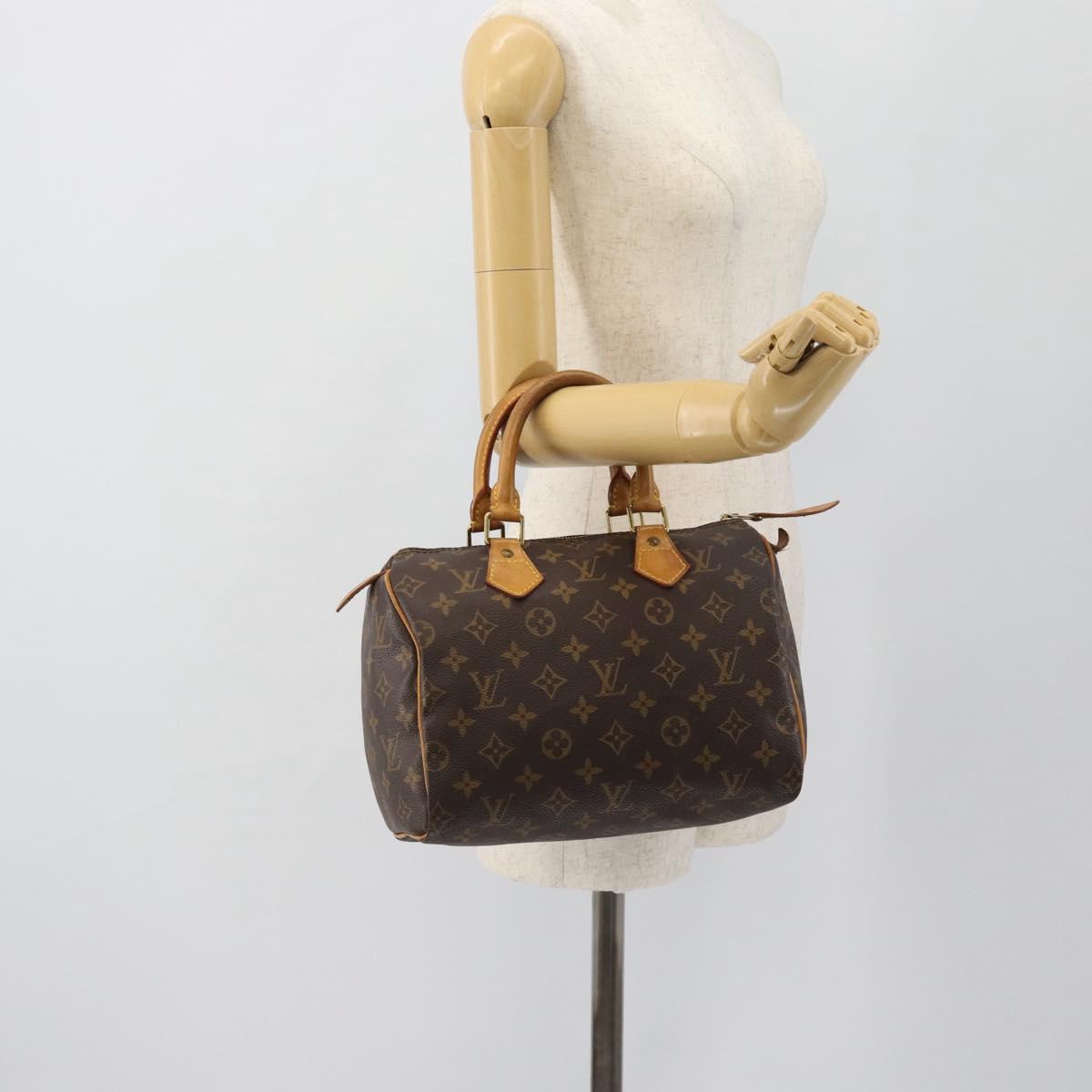 LOUIS VUITTON Monogram Speedy 25 Hand Bag M41528 LV Auth 182161A
