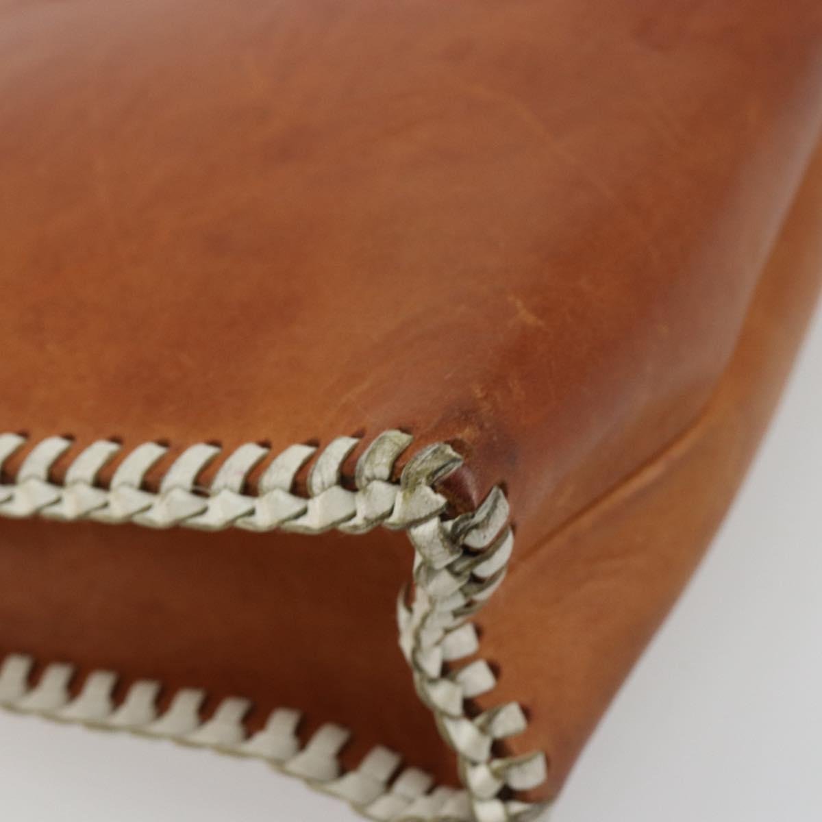 Miu Miu Hand Bag Leather Brown Auth 182176