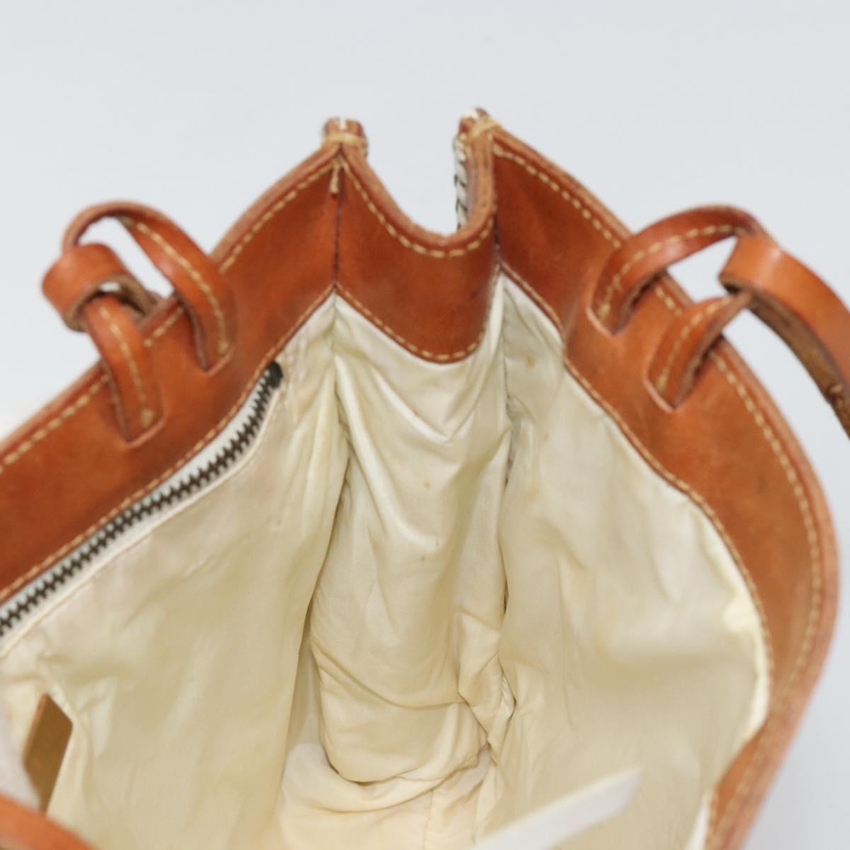 Miu Miu Hand Bag Leather Brown Auth 182176