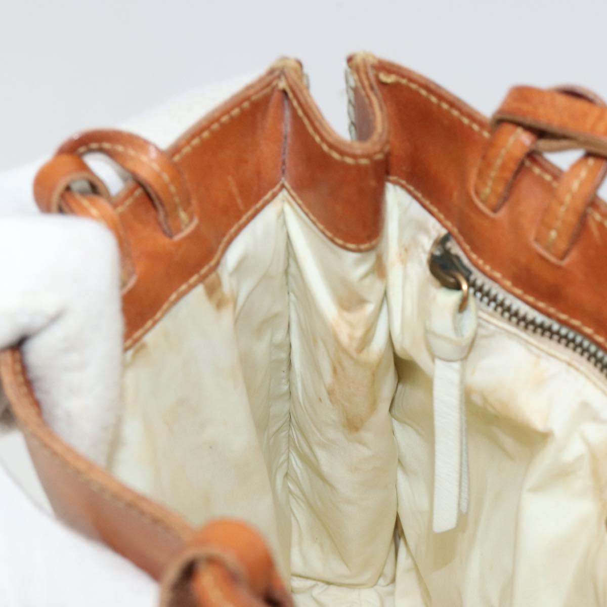 Miu Miu Hand Bag Leather Brown Auth 182176