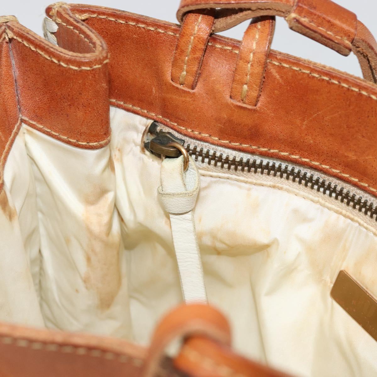 Miu Miu Hand Bag Leather Brown Auth 182176