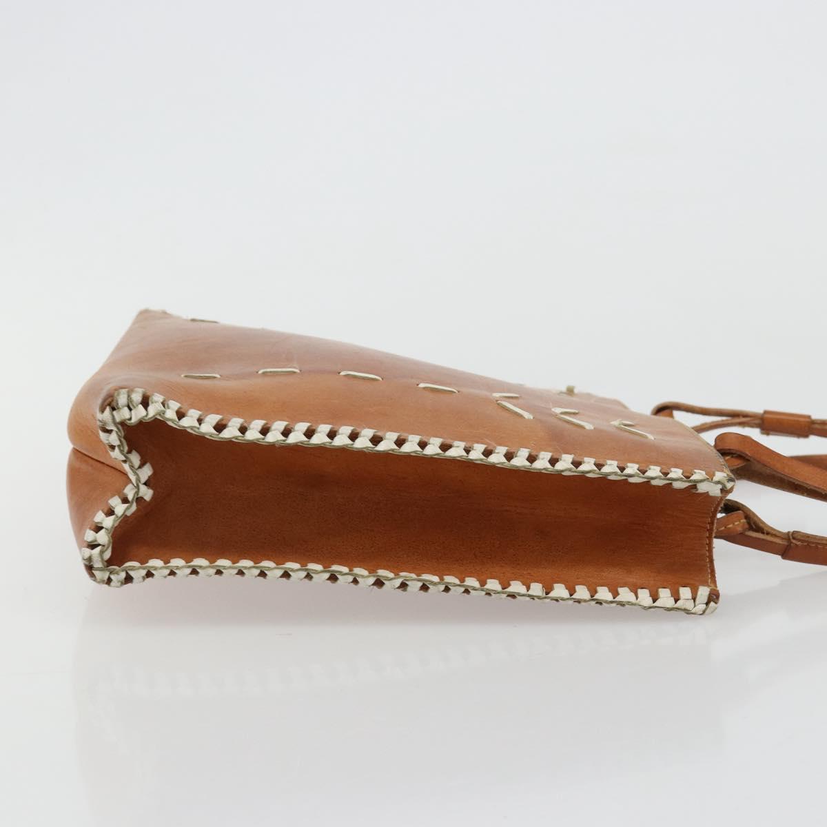 Miu Miu Hand Bag Leather Brown Auth 182176
