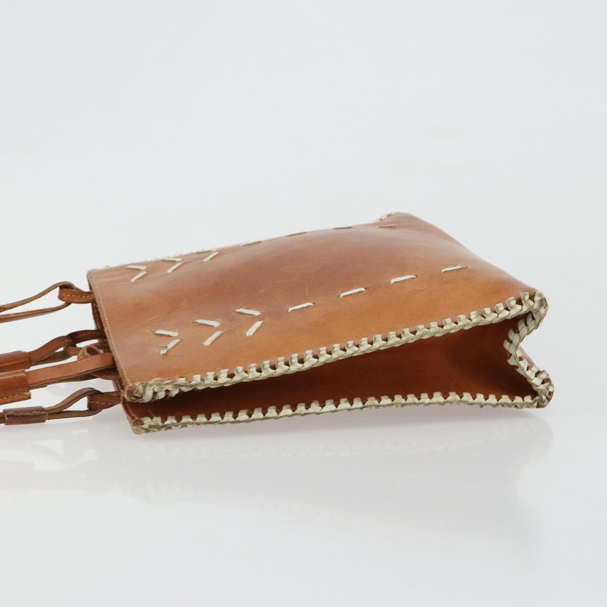 Miu Miu Hand Bag Leather Brown Auth 182176