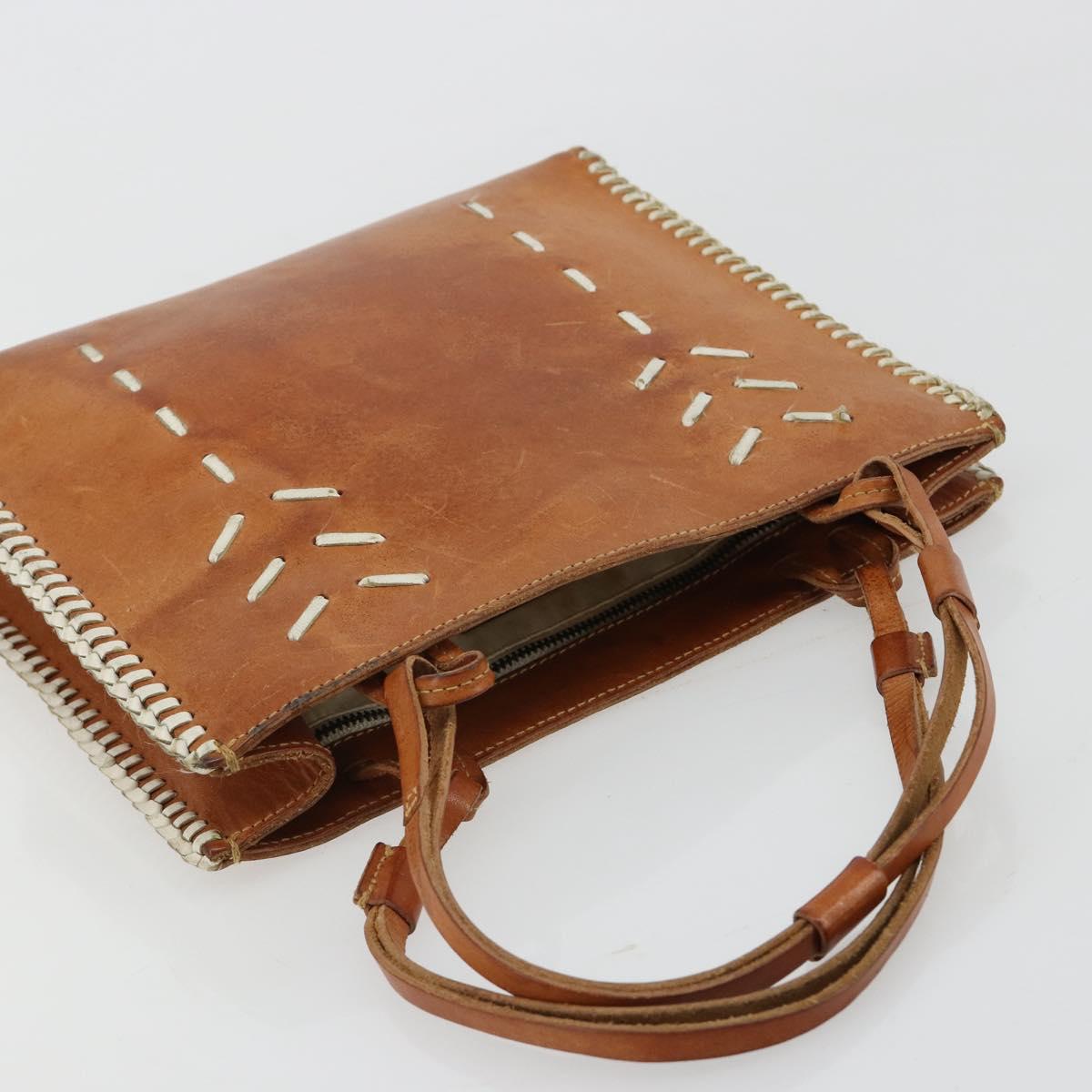 Miu Miu Hand Bag Leather Brown Auth 182176