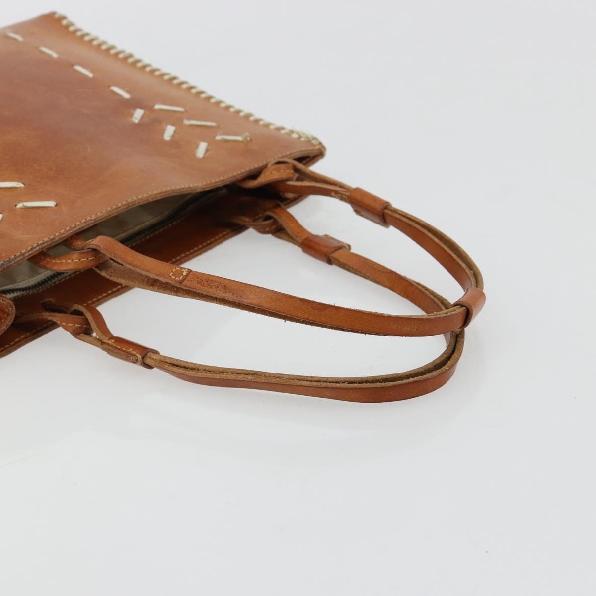 Miu Miu Hand Bag Leather Brown Auth 182176