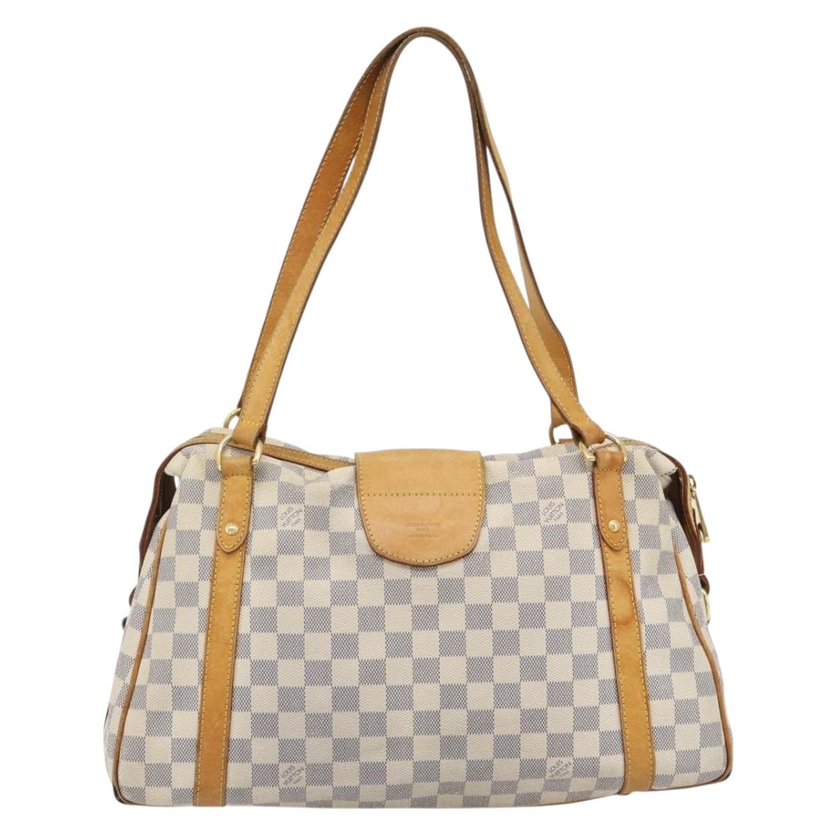 LOUIS VUITTON Damier Azur Stresa PM Tote Bag M51188 LV Auth 182197