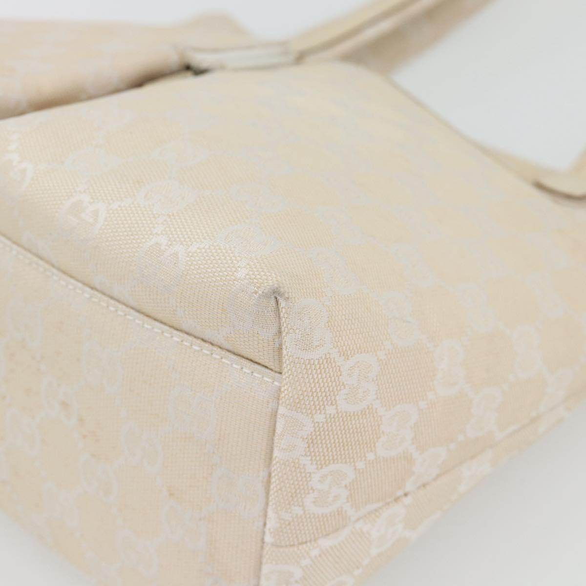 GUCCI GG Canvas Tote Bag Ivory 002 1076 2684 Auth 182212