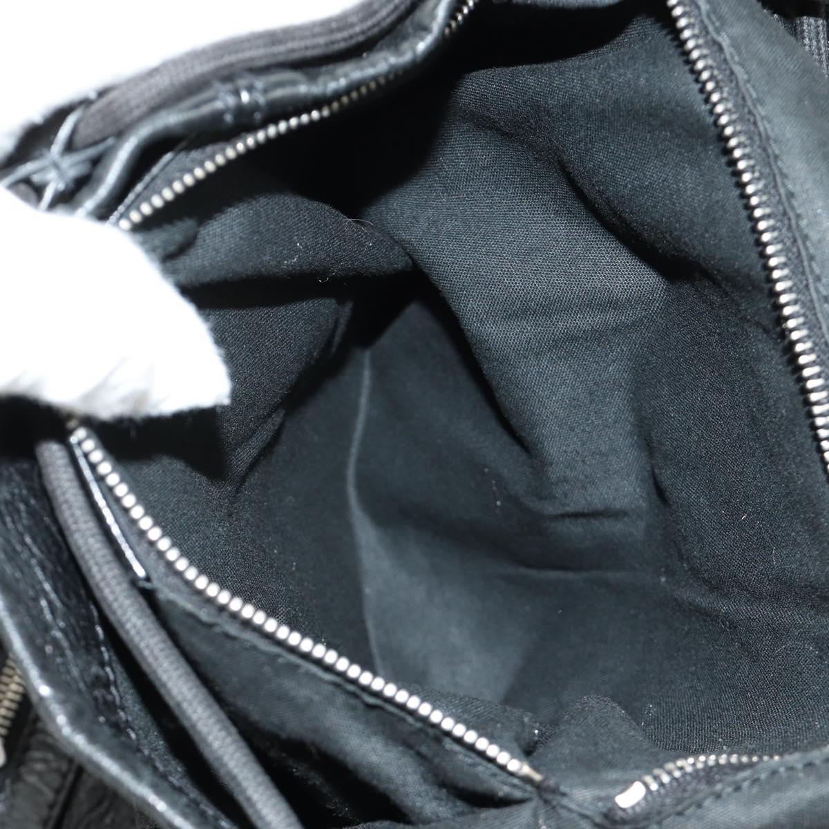 BALENCIAGA Classic Traveler Backpack Leather Black Silver 340139 Auth 182218V