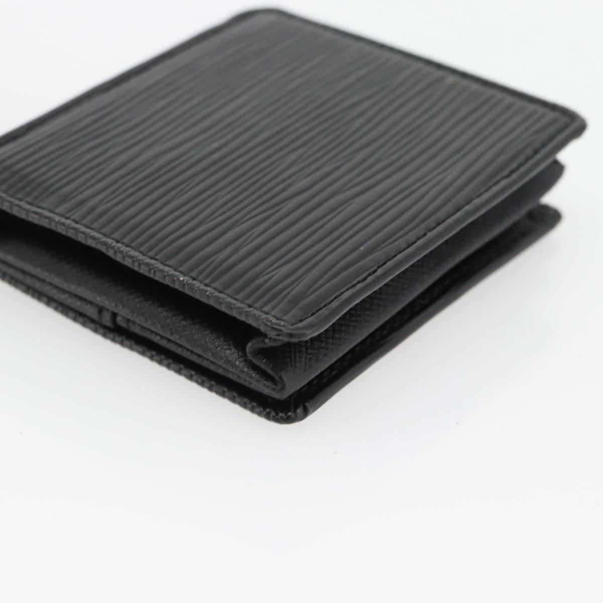 LOUIS VUITTON Epi Porte Monnaie Boite Coin Purse Black M63692 LV Auth 182240V