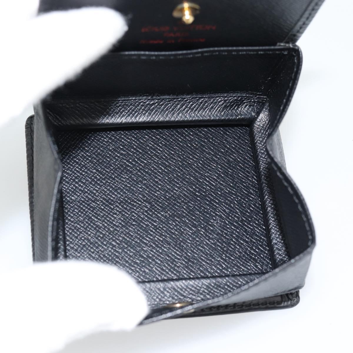 LOUIS VUITTON Epi Porte Monnaie Boite Coin Purse Black M63692 LV Auth 182240V