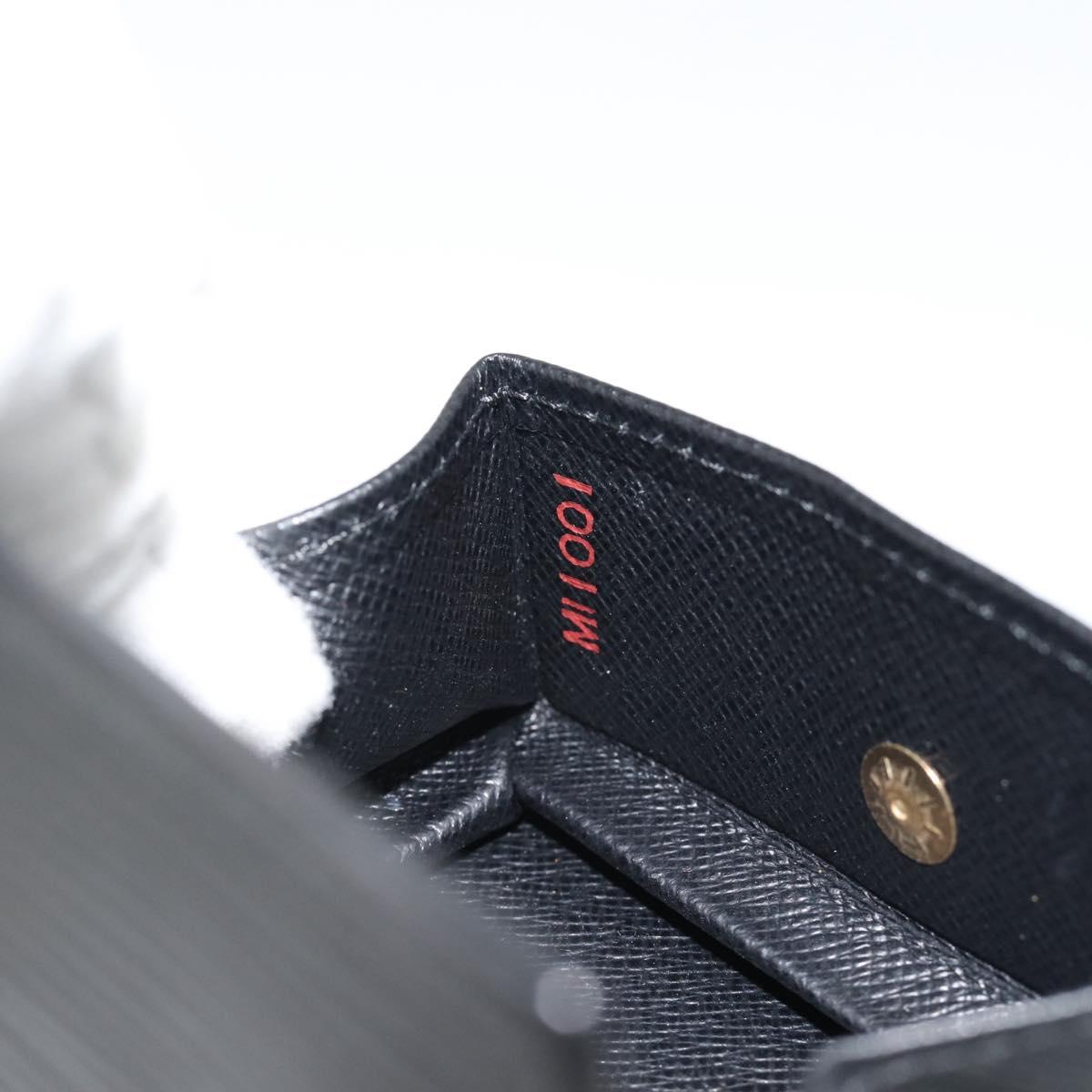 LOUIS VUITTON Epi Porte Monnaie Boite Coin Purse Black M63692 LV Auth 182240V