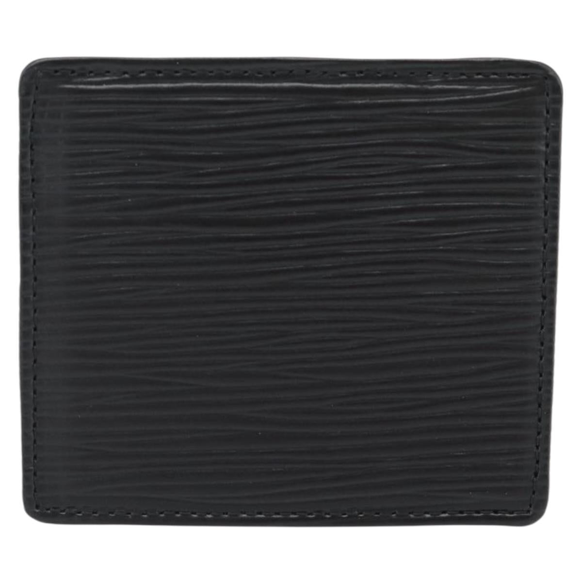 LOUIS VUITTON Epi Porte Monnaie Boite Coin Purse Black M63692 LV Auth 182240V