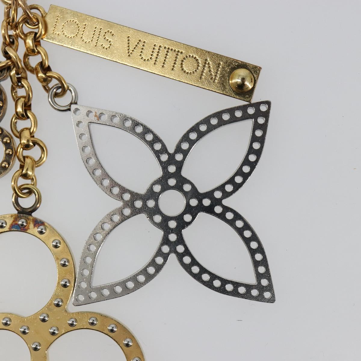 LOUIS VUITTON Bijou Sac Tapage Charm metal Gold Silver M65722 LV Auth 182244A