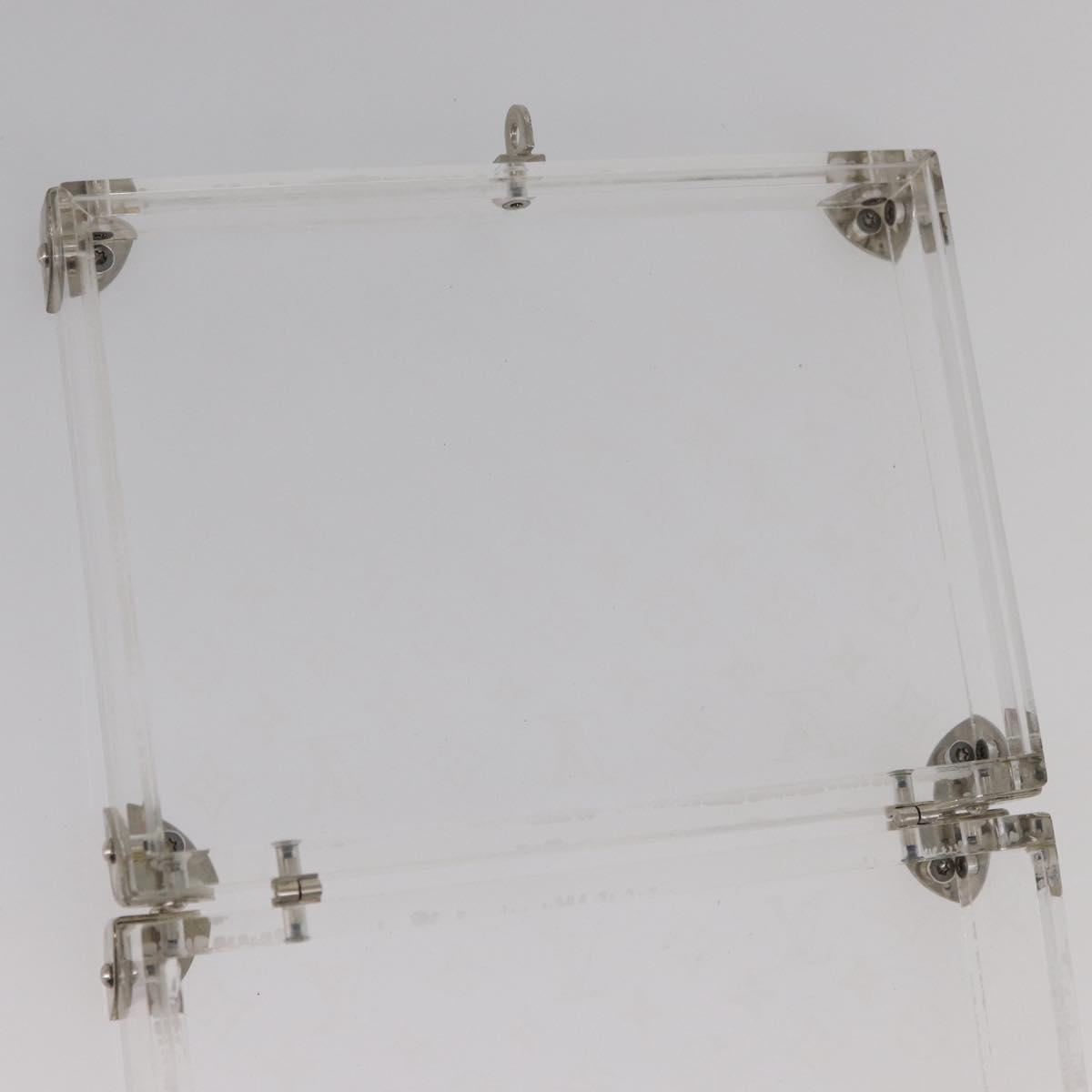 LOUIS VUITTON Monogram Love Message Mini Trunk plastic Clear M99079 Auth 182245